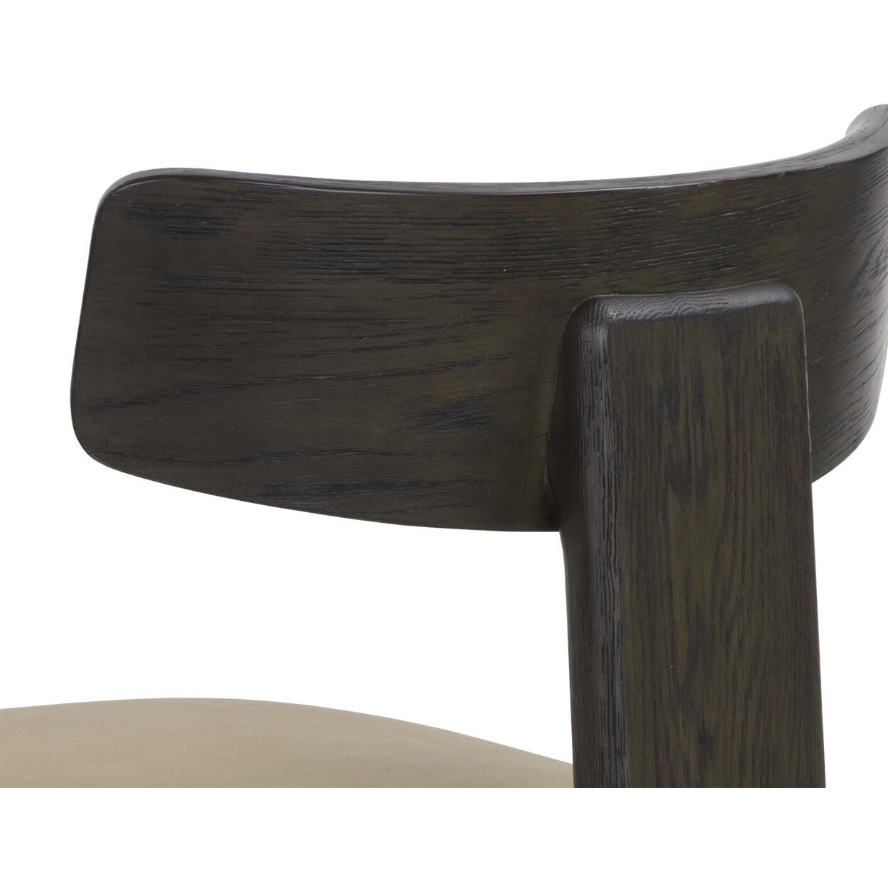 Horton Dark Brown / Sahara Sand Leather Dining Chair, Set Of 2